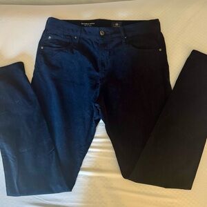 AG Adriano Goldschmied Navy Skinny Corduroy Jeans
